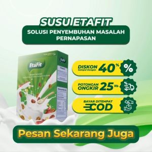 ETAFIT - Bantu Sembuhkan Masalah Pernafasan - Susu Kambing Etawa Asli 100% Murni Original - 2 BOX