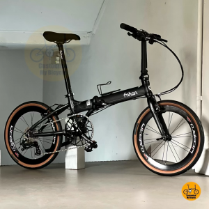 🐈‍⬛ Fnhon Blast 20" MRT/Bus-Friendly Sensah 9s 𝗙𝗿𝗲𝗲𝗯𝗶𝗲𝘀 Lightweight Folding Bike Matte Black Compact Foldie Java Rifle Hachinko Performance City Foldable Bicycle