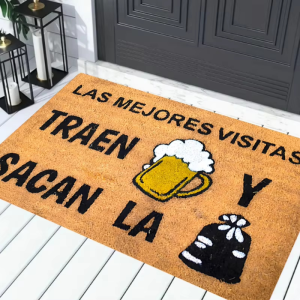 VIKAMA Beer Festival Fun Slogan Welcome Doormat Durable Non Slip Indoor Outdoor Entrance Rug Home Decor Floor Mat