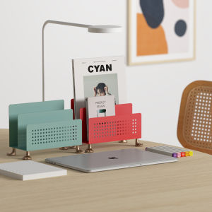 ชั้นวางหนังสือสไตล์ญี่ปุ่นสำหรับโต๊ะทำงาน ชั้นวางของบนโต๊ะหนังสือ ชั้นวางหนังสือสำหรับเด็ก ชั้นวางของสำหรับตกแต่งบ้าน