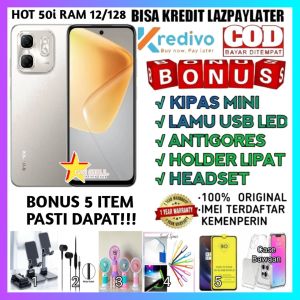 infinix Hot 50i NFC Ram 12+128 Camera 48MP + Bonus 5 iTem pasti Dapat