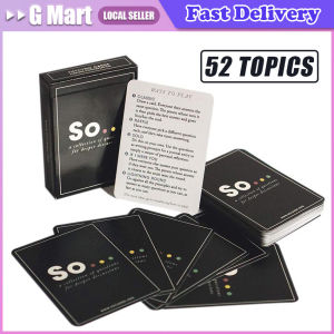 So Cards Game Volume Two Deep Conversation Starters Party Game Question Card Game for Families Party Board Game