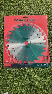 ใบมีด ใบมีดวงเดือน วงเดือนตัดหญ้า 10นิ้ว 24ฟัน แบบลับคมได้ MARTEC