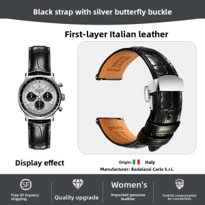 Maikes | Genuine Leather Mens Watch Strap for Super Ocean Avenger