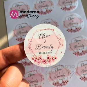 100pcs Personalized Wedding Stickers Envelope Sealer Customized Souvenir Sticker Seals