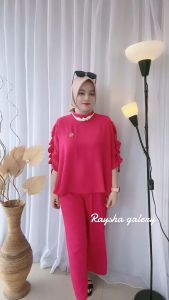 BESTSELLER Diva Set Setelan Crinkle Wanita // Atasan dan Bawahan Crinkle Bisa COD by Mumu Fashion Solo