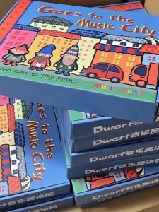 Magic Music Dwarf Game Book Early Education Teaching Aids Toddler Toys Sticker Puzzle Musical Staff Music Theory Learning