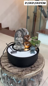 Thác nước phong thủy để bàn (21.5x21.5x21cm) (mã 1237273L)