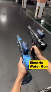 Electric Water Gun Automatic Fire Led Light Burst Kid Boys Toys Toy Pool Water Blaster Air Mainan Elektrik Ice Machine