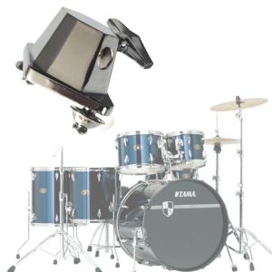 BolehDeals Braket Kaki Tom Mount Lantai Logam untuk Aksesori Pengganti Tom Drum