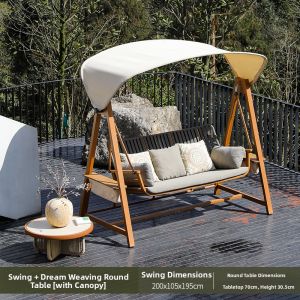 MEIQI | Outdoor Rattan Rocking Lounger