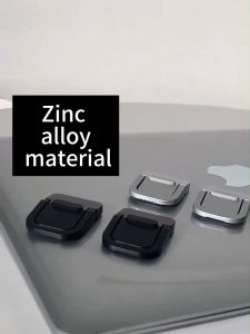 Mini Laptop Stand Invisible Riser Mini Zinc Alloy Bracket Heightening Cooling Pad Portable Folding Base Stable