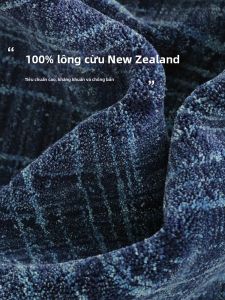 Mossy | Thảm Len 100% Màu Xanh Prussia Cao Cấp