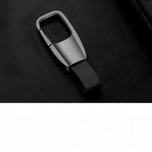 BINJIAXIU | Car Key Cover Alloy Genuine Leather Sharp Style