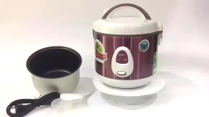 Nồi cơm điện mini nắp gài 1.0L COMET CM8025 - nấu 1- 4 người ăn chống dính - Hàng Chính Hãng - BH 12 tháng