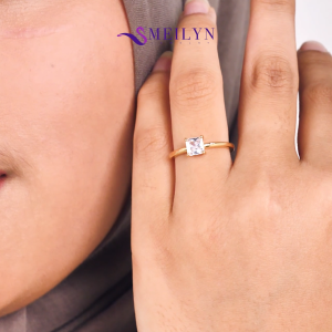 MEILYN Cincin Kasual Wanita Mata 1 Motif Princess GG4 Lapis Emas Mewah 0221210963