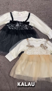 Gaun Anak Perempuan Lucu Trendi 2025  Bahan Katun Nyaman Warna Cerah Model Flowy Usia0-5 Tahun