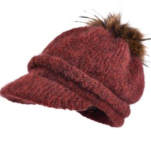 Klrmor Blended Removable Womens Autumn and Winter Wool Hat