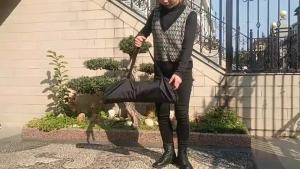 Outdoor camping folding storage cabinet camping portable multifunctional aluminum alloy dual purpose desk cabinet