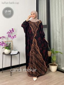 Dunia Kaftan - Candimekar Kaftan Batik Cap Rayon Premium Lengan 7/8 Busui