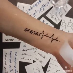 Hình Xăm Dán Nghệ Thuật Tattoo Con Sói 10.5 x 6cm Sticker Tattoo K-010