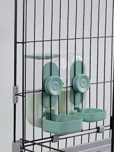 Pet Water Dispenser Cat Hanging Cage Water Fountain Dog Drinking Water Feeder Automatic Pet Feeder Hanging Kettle Water Feeding Hanging Pet Automatic Feeding Bowl