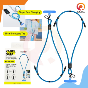 [RO ACC] NANVAN NVN-KD68 KABEL CHARGER SUPER FAST CHARGING FOR TYPE C / IPHONE BISA JADI TALI GANTUNGAN HP PREMIUM