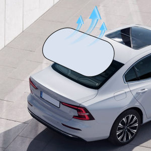 ม่านบังแดดรถยนต์ป้องกันรังสียูวีพับม่านบังแดดหน้าต่างด้านหลังอัตโนมัติ Universal Car Window Visor พร้อมถ้วยดูด