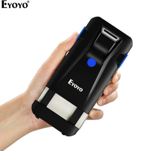 Eyoyo เครื่องสแกนบาร์โค้ดบลูทูธ2Dเครื่องสแกนแบบคลิปติดด้านหลังโทรศัพท์แบบพกพา3-In-1 USB และไร้สายเครื่องอ่านบาร์โค้ดแบบชาร์จได้สำหรับการจัดการสินค้าคงคลังคลังสินค้าขายปลีกใช้งานร่วมกับ iPhoneAndroidIOS