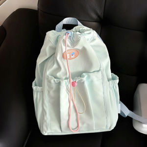 Mochila Xanh Lá Menta Du Lịch Thường Ngày Vừa Vặn Học Sinh Túi Đeo Vai Hợp Thời Trang Dung Tích Lớn Mochila Đeo Vai Đa Năng