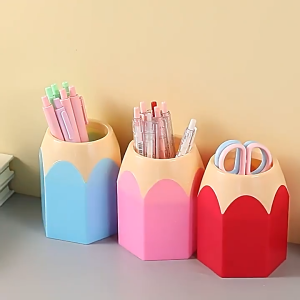 SEA JJT ที่ใส่ปากกาสร้างสรรค์แบบมัลติฟังก์ชัน ความจุสูงสำหรับจัดระเบียบโต๊ะทำงานและเก็บอุปกรณ์เขียน