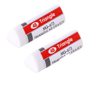 2 Chiếc 4B Tam Giác Mới Lạ Tẩy Bộ Kawaii Cao Su Mềm Lau Sạch Sáng Tạo Văn Phòng Phẩm Dành Cho Học Sinh Văn Phòng Sử Dụng Quà Tặng