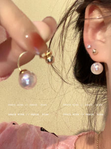 Elegant Pearl Ear Studs Womens Fashion Jewelry Mermaid Style Alloy Silver Gold Plated  out New Trend Ear Rings