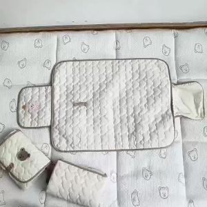 HamshMoc Baby Diaper Changing Pad Waterproof Leakproof Foldable Mat With Handle For Travel And Home Use
