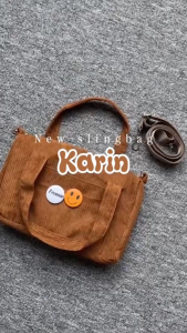 Tas slingbag pria dan wanita kekinian Karin termurah bestseller viral multi fungsi Pushop