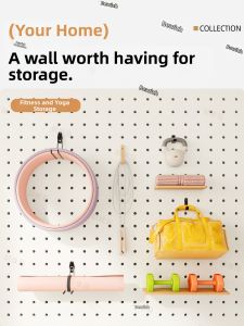 BEIQIVI | Yoga Mat Fitness Equipment Metal Hook Storage Rack
