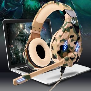 OVLENG GT95 Stereo HiFi Bass Ergonomic Design LED Effect Gaming Headphone with Rotatable Microphone with 3.5mm Jack