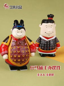 Xian Travel Souvenir Terracotta Warrior Figurine Creative Cultural Product Qin Fat Fat Specialty Craftwork Desktop Decoration