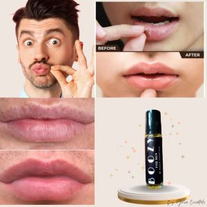 Boozy Lip Serum for Men Nourishes Dry & Chapped Cracked Lips with Vitamin E Lipstick Heals & Protects Lightens Dark Lips