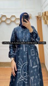 GAMIS TERBARU | GAMIS SILK PREMIUM | BUSUI FRIENDLY | MOTIF BULAN