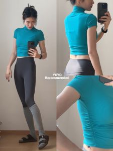 sui xin yu qie | Cropped Yoga T-shirt Fitness Training