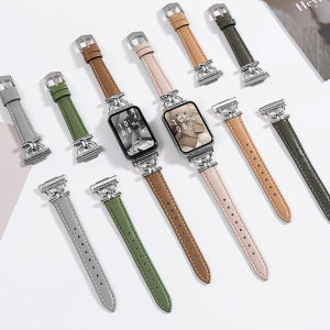 For Samsung Galaxy Fit 3 Metal+Leather Strap for Samsung fit 3 Smart Watch Accessories Wristband for Galaxy Fit 3 Bracelet Belt