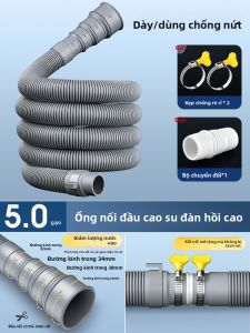 SUNINLIFE | Ống Nối Mềm Dài cho Ống Xả Máy Giặt