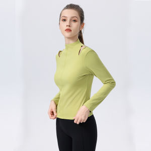 YANSE | Autumn Winter Long Sleeve Stand Collar Moisture Wicking T-shirt