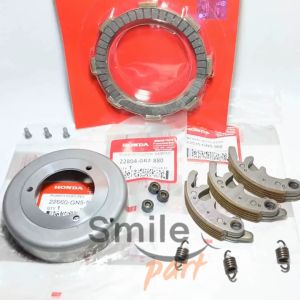 PAKET KOPLING SUPRA GRAND SUPRA X ASTREA STAR PRIMA PLAT KOPLING KAMPAS GANDA MANGKOK KARET SET GN5