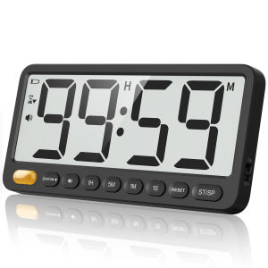 VOCOO Large Timer Adjustable Volumes 99H Countdown Count Up Quick Button Digital Magnetic Timer for Kitchen Classroom and Gym