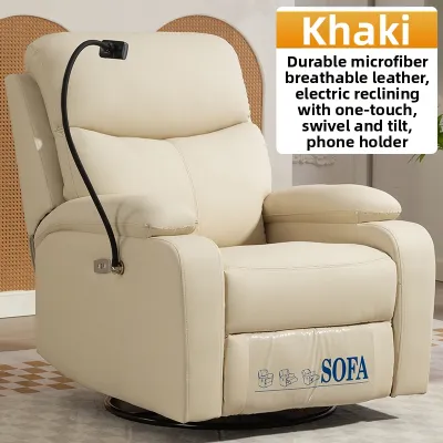 YOULANSEN | Swivel and Massage Recliner Sofa with Phone Holder