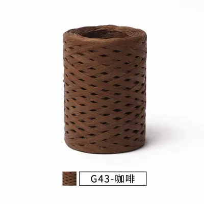 Paper Pulp Raffia 拉菲草绳线 80g Crochet Yarn Knitting Yarn Bag Dopi