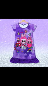 Girls Skirt Children Kids Long Dress Cartoon Palda ng mga Babae QGA002