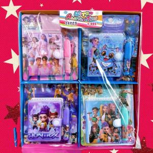 Bandai | 2026 Hot Girl group Girls Notebook Cartoon Stationery Set Notebook and Ballpoint Pen Small Set Student Gift Stationery